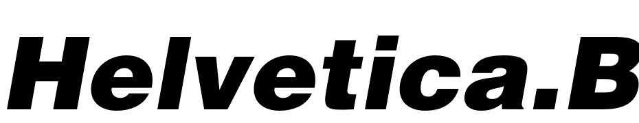 Helvetica.Black Oblique Polices Telecharger